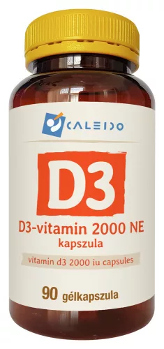 Caleido D3-VITAMIN 2000 NE gélkapszula 90 db - Bio és natúr étrendkiegészítők