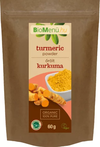 Bio menü bio kurkuma őrölt 60 g - Bio és natúr élelmiszerek