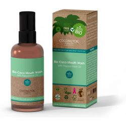 Coconutoil cosmetics bio coco szájvíz borsmentával 100 ml