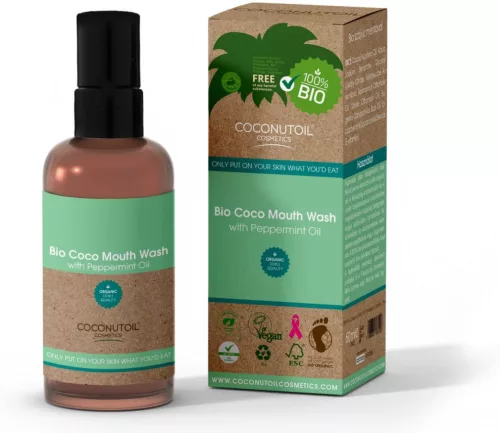 Coconutoil cosmetics bio coco szájvíz borsmentával 100 ml - Bio és natúr kozmetikumok