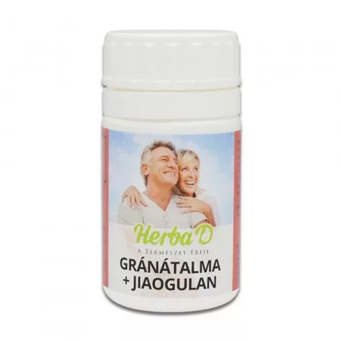 Herba-D gránátalma+jiaogulan kapszula 30 db - Bio és natúr étrendkiegészítők