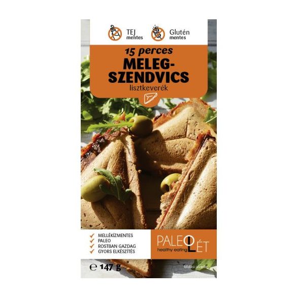 PaleoLét 15 perces melegszendvics 147g lisztkeverék