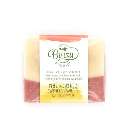 Borza Mézes Kecsketejszappan Sheavajjal 100g - 