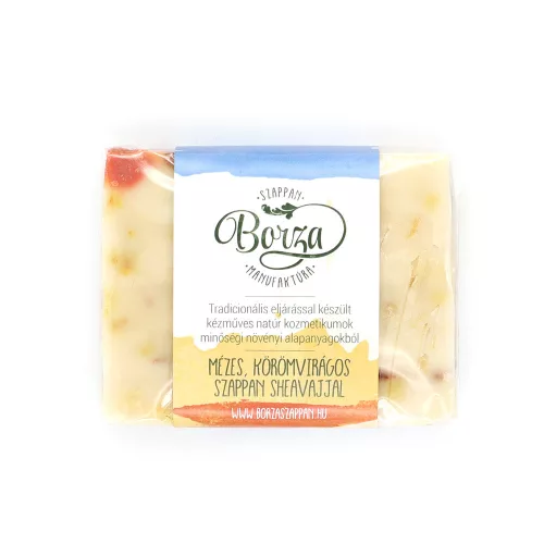 Borza Mézes Körömvirágszappan Sheavajjal 100g - 
