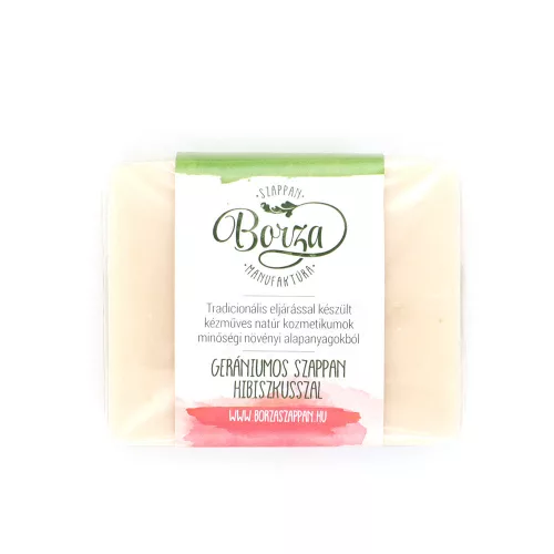 Borza Gerániumos Szappan Hibiszkuszal 100g - 