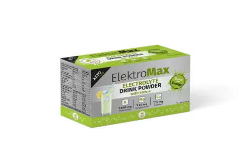 Health market elektromax citrus ízű elektrolit italpor ásványi anyagokkal és édesítőszerrel 168 g - 