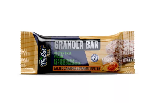 Freeat food granola bar sós-karamell ízű granolás szelet földimogyorókrémmel 50 g - Bio és natúr élelmiszerek