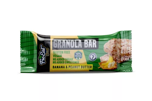 Freeat food granola bar banános granolás szelet növényi fehérjével 50 g - Bio és natúr élelmiszerek