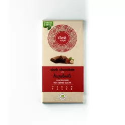 Health market dark delight étcsokoládé egész mogyoróval édesítőszerekkel 80 g - 