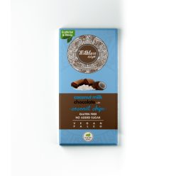   Health market milkless delight kókusztejes csokoládé kókuszchipsszel édesítőszerrel 80 g