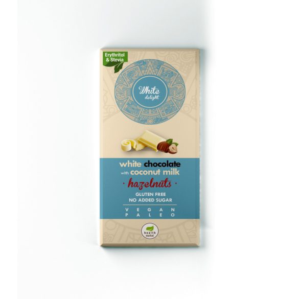 Health market paleo white delight fehér tábla mogyoróval 80 g