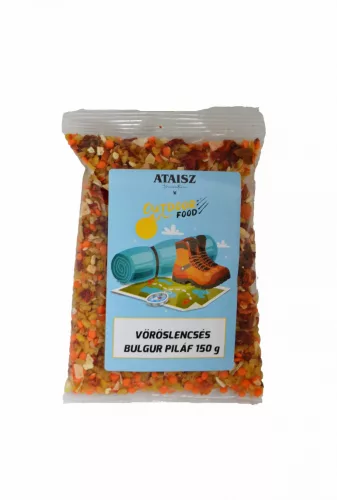 Ataisz outdoor vöröslencsés bulgur piláf 150 g - Bio és natúr élelmiszerek