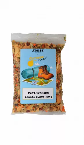 Ataisz outdoor hagymás-paradicsomos lencse curry 150 g - Bio és natúr élelmiszerek