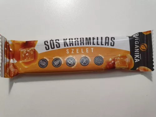 Organika sós karamellás szelet 30 g - Bio és natúr élelmiszerek