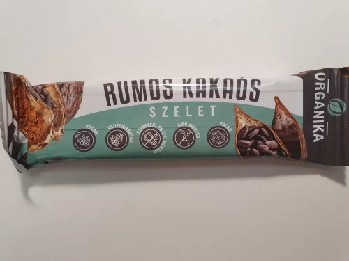 Organika rumos-kakaós szelet 30 g - Bio és natúr élelmiszerek