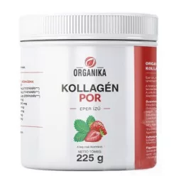 Organika kollagén italpor eper ízű 225 g - Bio és natúr élelmiszerek