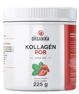 Organika kollagén italpor eper ízű 225 g - Bio és natúr élelmiszerek