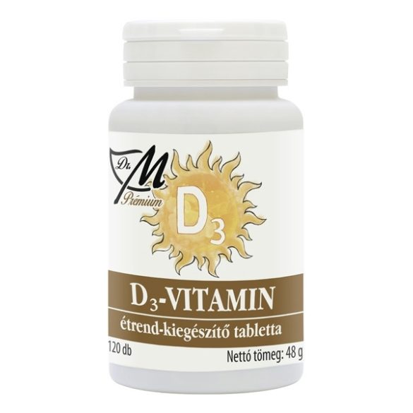 Dr.m prémium d3-vitamin tabletta 120 db
