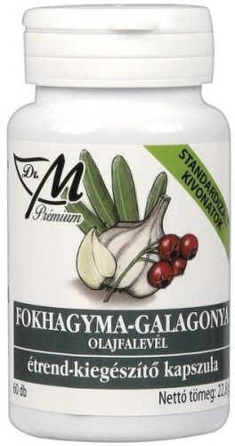 Dr.m fokhagyma-galagonya-olajfalevél kapszula 60 db - Bio és natúr étrendkiegészítők