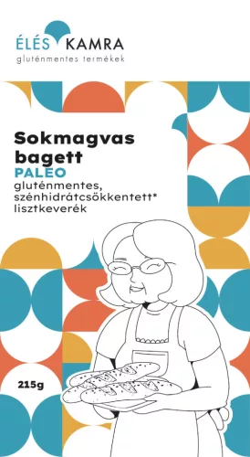 Éléskamra sokmagvas paleo bagett szénhidrátcsökkentett lisztkeverék 215 g - 