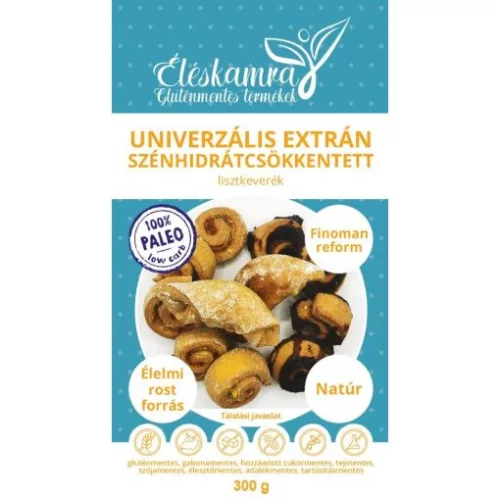 Éléskamra Univerzális extrán szénhidrát csökkentett lisztkeverék 300g (Paleo) - 