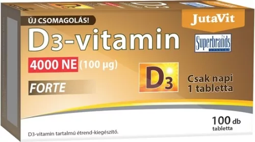 Jutavit d3 vitamin 4000 NE 100 db - Bio és natúr étrendkiegészítők