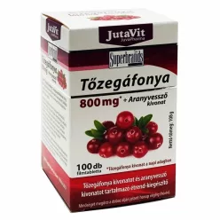 Jutavit tőzegáfonya+aranyvessző kivonat tabletta 100 db - Bio és natúr étrendkiegészítők