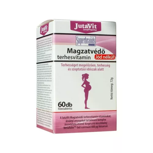 Jutavit Magzatvédő Terhesvit.Jód Nélk. 60 db - Bio és natúr étrendkiegészítők