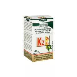 Jutavit K2 (120µg) + D3 (2200NE) + K1 (700µg) vitamin lágyzselatin kapszula 60 db - Bio és natúr étrendkiegészítők