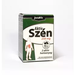 Jutavit aktív szén 250mg tabletta 30 db - Bio és natúr étrendkiegészítők