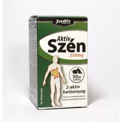 Jutavit aktív szén 250mg tabletta 50 db - Bio és natúr étrendkiegészítők