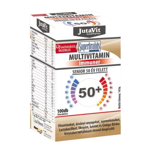 Jutavit multivitamin 50+ senior tabletta 100 db - Bio és natúr étrendkiegészítők