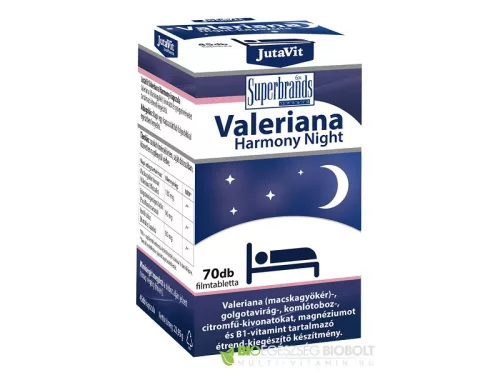 Jutavit valeriana harmony night kapszula 70 db - Bio és natúr étrendkiegészítők
