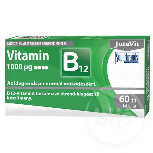 Jutavit B12-vitamin 1000µg 60 db - Bio és natúr étrendkiegészítők