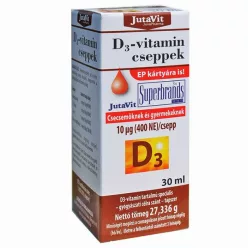 Jutavit d3-vitamin 400NE csepp 30 ml - Bio és natúr étrendkiegészítők