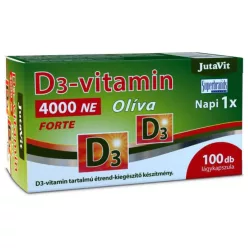 Jutavit d3-vitamin 4000 NE olíva 100 db - Bio és natúr étrendkiegészítők
