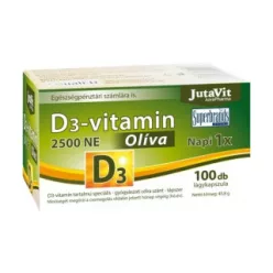 Jutavit d3-vitamin 3000 NE olíva 100 db - Bio és natúr étrendkiegészítők