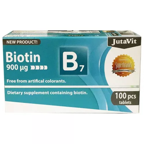 JUTAVIT BIOTIN 900MG 100DB - Bio és natúr étrendkiegészítők