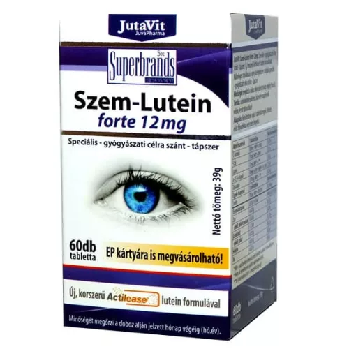 Jutavit Szem-Lutein Forte 12Mg Tabletta 60 db - Bio és natúr étrendkiegészítők