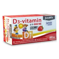 Jutavit d3-vitamin 800ne epres rágótabletta 60 db - Bio és natúr étrendkiegészítők