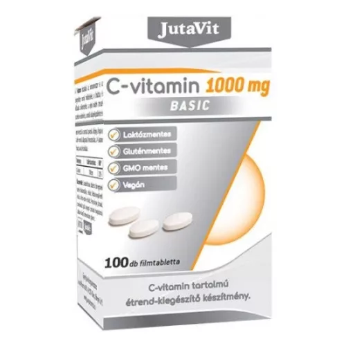 JUTAVIT C-VITAMIN 1000MG TABLETTA 100DB - Bio és natúr étrendkiegészítők