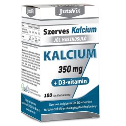 Jutavit szerves kalcium 350mg+d3 vitamin tabletta 100 db - Bio és natúr étrendkiegészítők