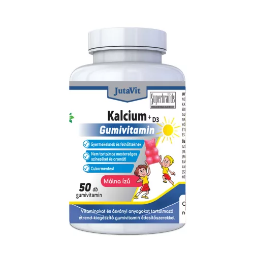JUTAVIT KALC.+D3 GUMIVIT.MÁLNA CM. 50 db - Bio és natúr étrendkiegészítők