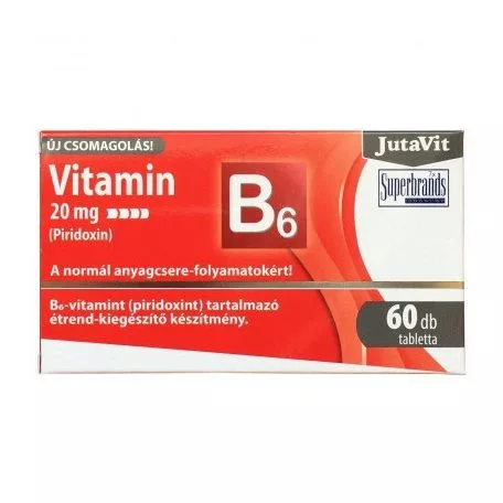 Jutavit vitamin B6 12 mg (Piridoxin) 100 db - Bio és natúr étrendkiegészítők