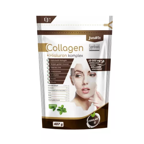 Jutavit collagen+hialuron komplex csokoládés kollagén por 407 g