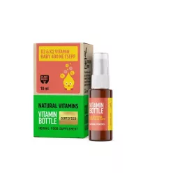 Vitamin Bottle d3+k2 vitamin baby csepp 10 ml - Bio és natúr étrendkiegészítők