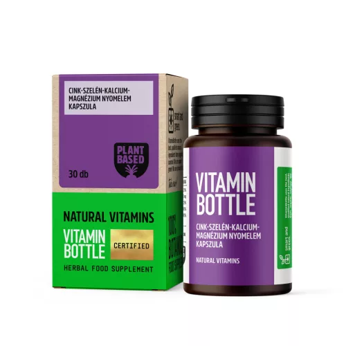 Vitamin Bottle cink-szelén-kalcium-magnézium kapszula 30 db - Bio és natúr étrendkiegészítők