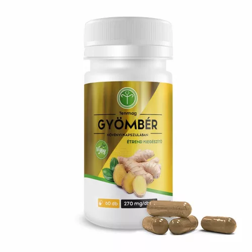 Tenmag gyömbér kapszula 60 db - Bio és natúr étrendkiegészítők