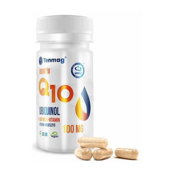 Tenmag Bioaktív Q10 Ubiquinol 30db kapszula C-vitaminnal