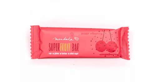 Mendula vörösáfonyás-meggyes superfruit bar 40 g - Bio és natúr élelmiszerek
